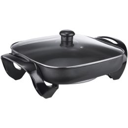 Brentwood Appliances SK-65 Nonstick Electric Skillet with Glass Lid (1,300W; 12")