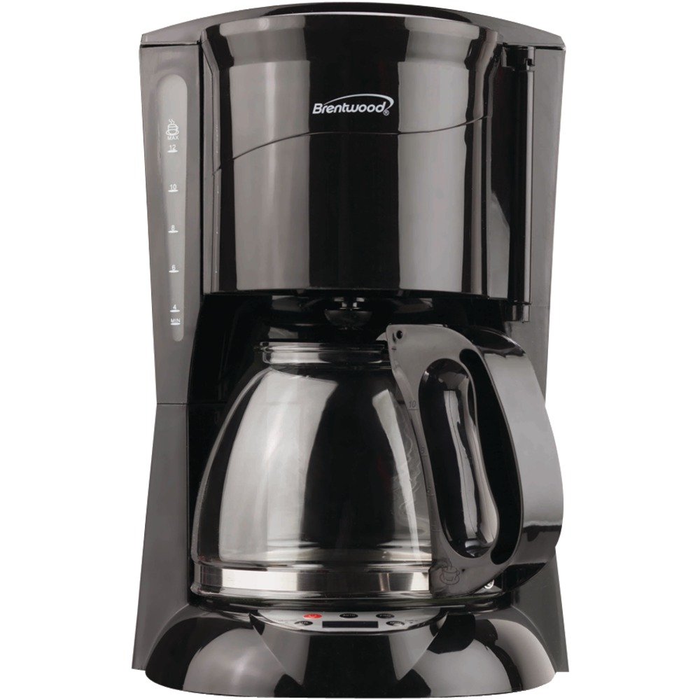 Brentwood Appliances TS218B 12Cup Coffee Maker (Black; Digital)