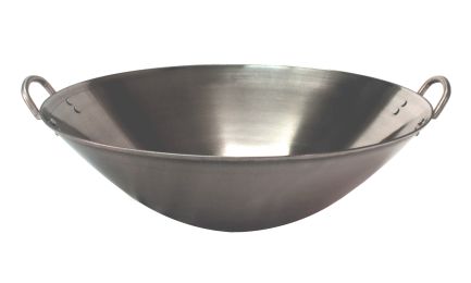 18" Stainless Steel Wok (Induction Ready)