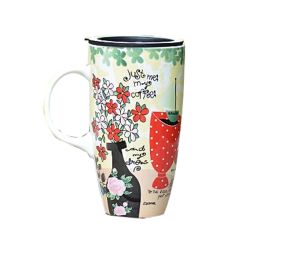 The Large Capacity Creative Mug Painting Ceramic Cup-Latte