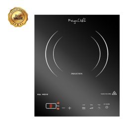 MegaChef Portable 1400W Single Induction Countertop Cooktop with Digital Control Panel