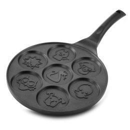 MegaChef Fun Animal Design 10.5 Inch Nonstick Pancake Maker Pan with Cool Touch Handle