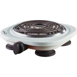 Brentwood Appliances TS-321W 1,000-Watt Single Electric Burner