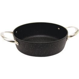 THE ROCK by Starfrit 060736-003-0000 THE ROCK by Starfrit Oven Dish with Stainless Steel Handles (8-Inch x 1.5-Inch, Round)