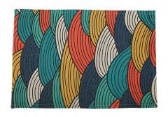 Dining Insulation Heat Place Mat for Kitchen Table (color(2): multi-colored)