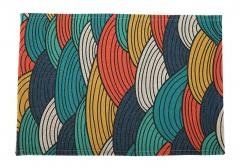 Dining Insulation Heat Place Mat for Kitchen Table (color(2): multi-colored)