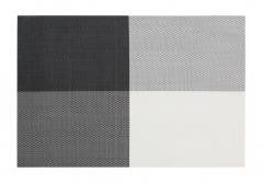 Heat Insulation PVC Placemats for Kitchen Set of 4 (ByColor: black)