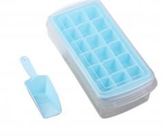Ice Mold Make Ice Homemade Ice Box Home Ice Box Ice Cubes 18 Lattices (ByColor: blue)