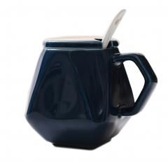 Special Design Ceramic Coffee Cup/ Coffee Mug For Home/Office (ByColor: Dark Blue)