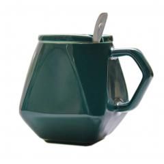 Special Design Ceramic Coffee Cup/ Coffee Mug For Home/Office (ByColor: green)