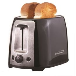 Brentwood 2 Slice Cool Touch Toaster (colors-bi-colored: black and silver(stainless steel))