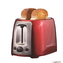 Brentwood 2 Slice Cool Touch Toaster (colors-bi-colored: red and silver(stainless steel))