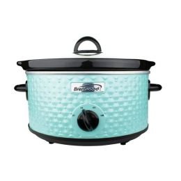 Brentwood Appliances SC-136BL 3.5-Quart Diamond-Pattern Slow Cooker (ByColor: blue)