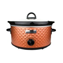 Brentwood Appliances SC-136BL 3.5-Quart Diamond-Pattern Slow Cooker (ByColor: brown)